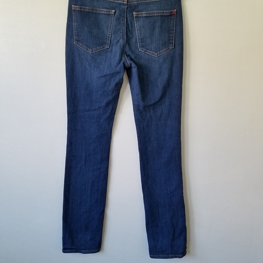 Spanx The Slim-X Straight Blue Midrise Dark Wash Denim Size 27 - Picture 7 of 12